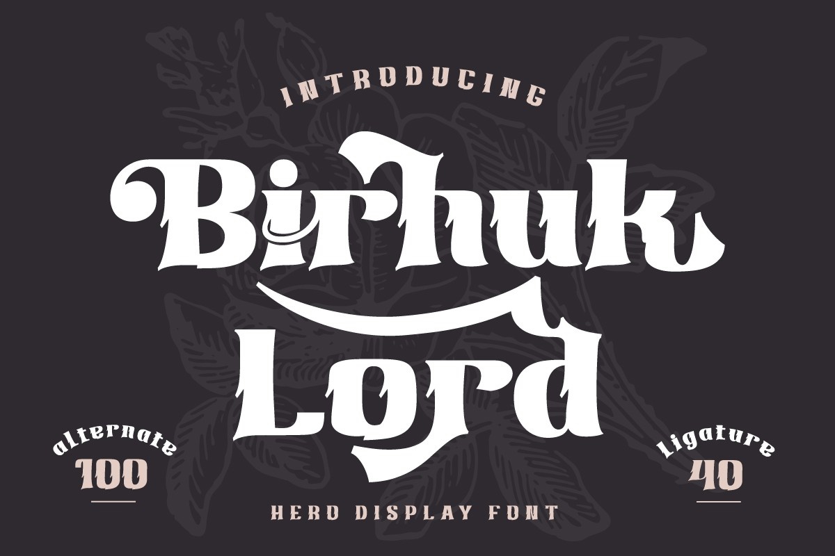 Пример шрифта Birhuk Lord #1