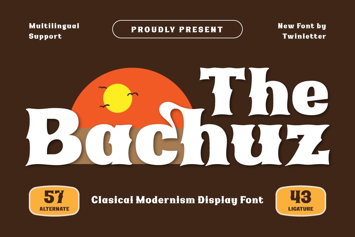 Пример шрифта The Bachuz #1