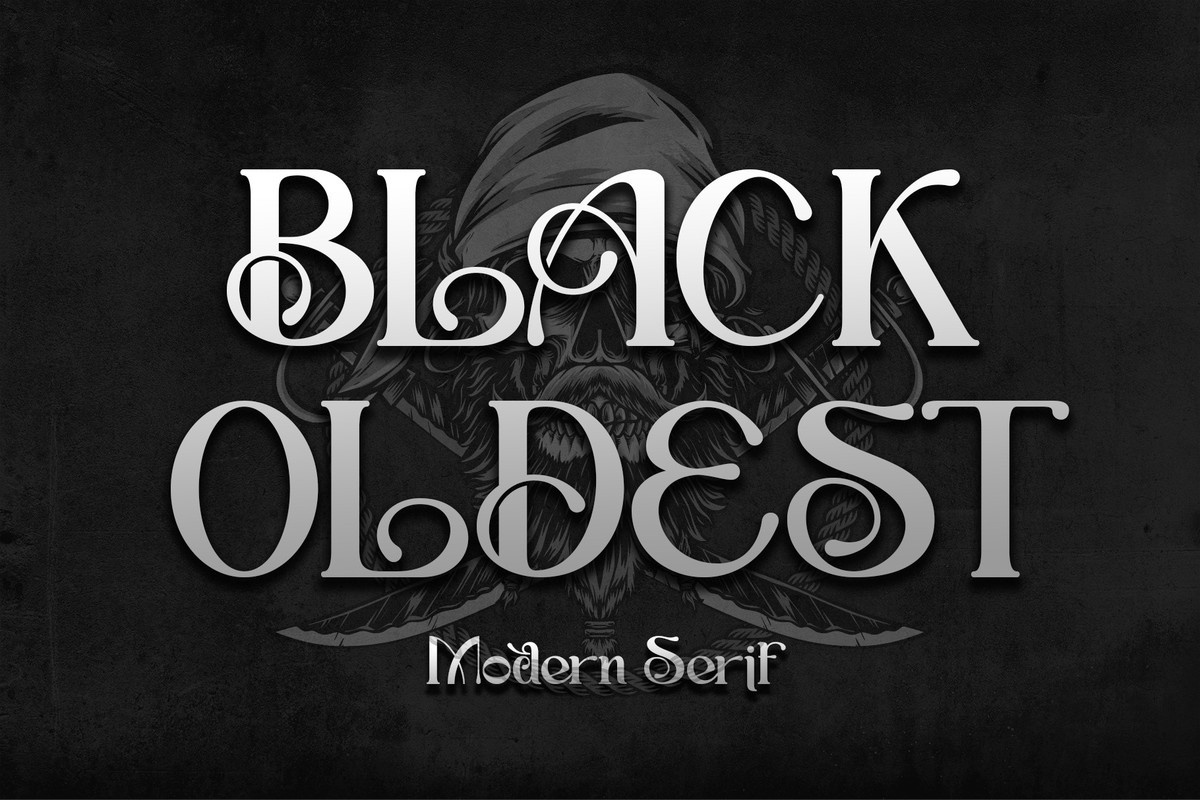 Пример шрифта Black Oldest #1