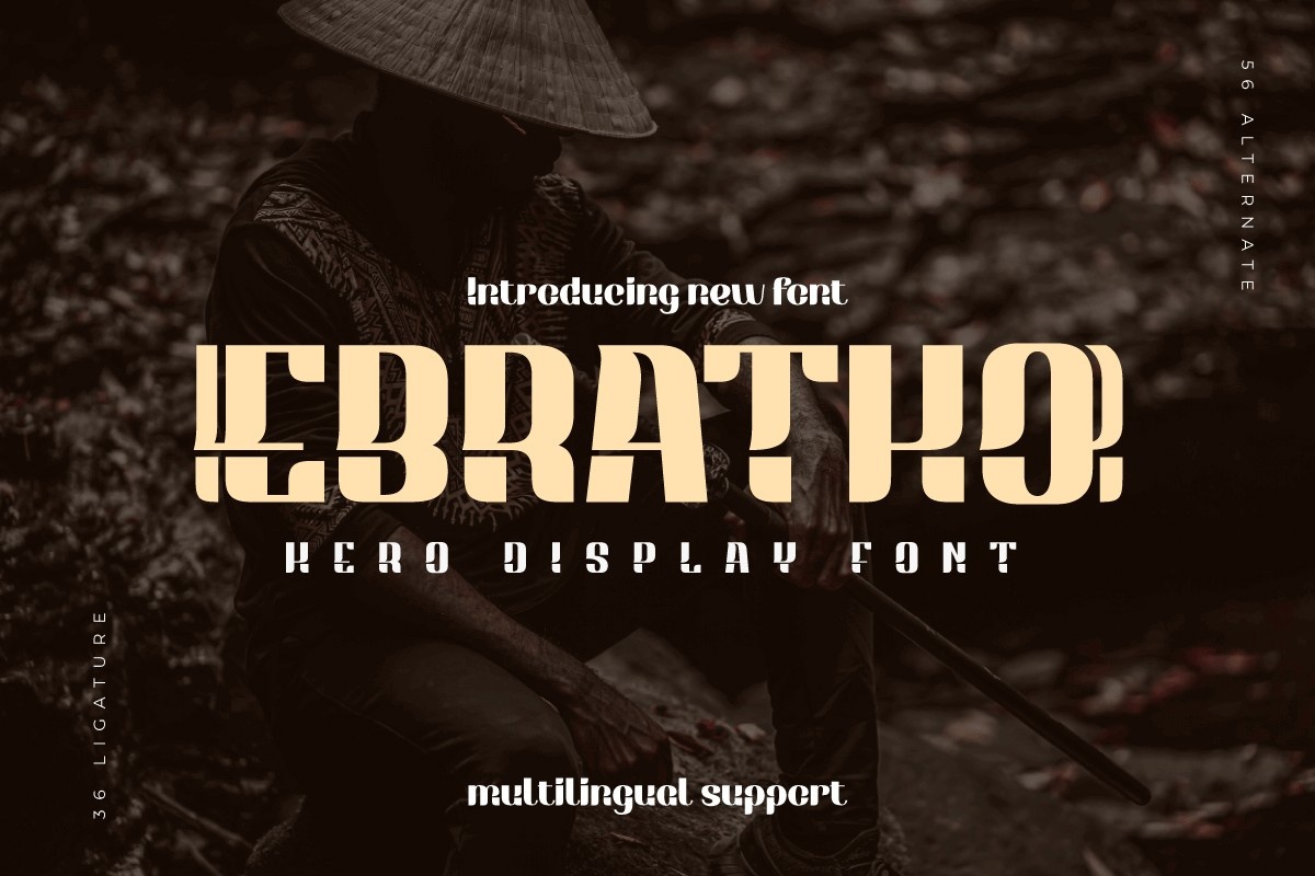 Пример шрифта Ebratho #1