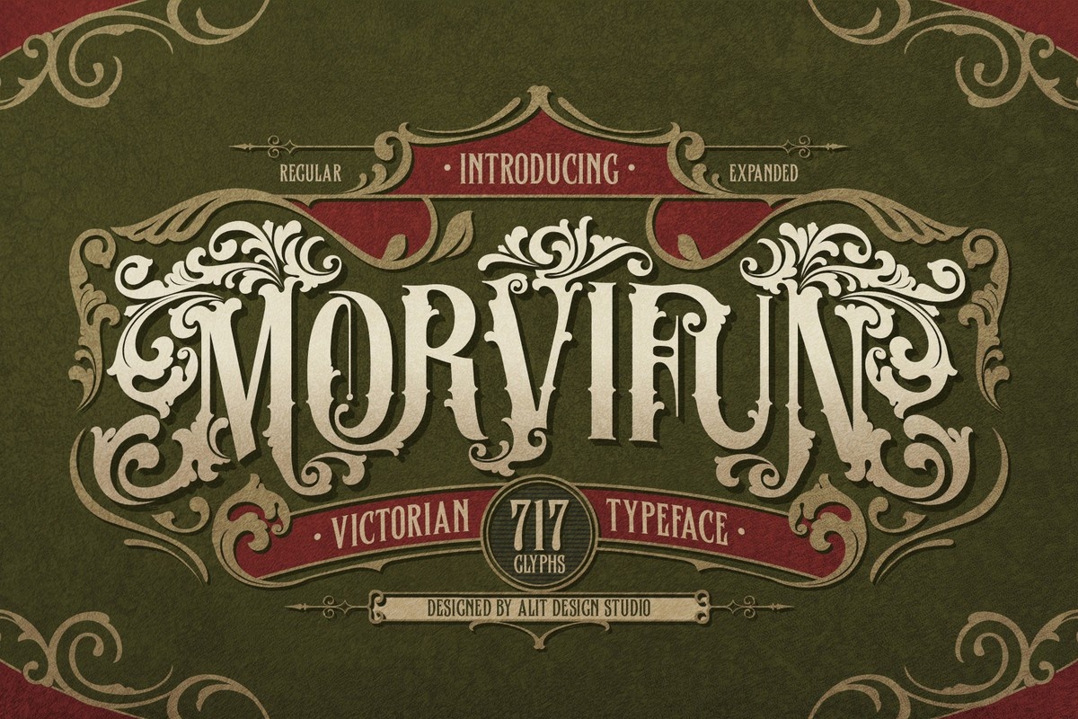 Пример шрифта Morvifun #1