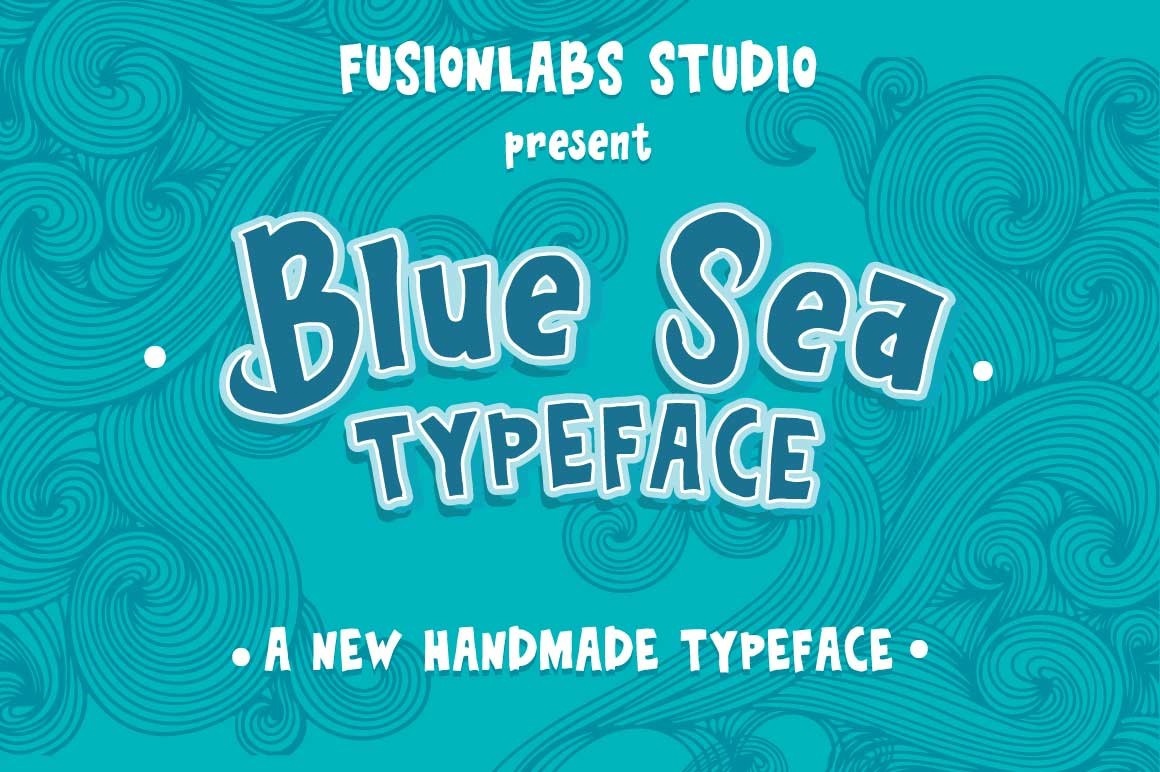 Пример шрифта Blue Sea Typeface #1
