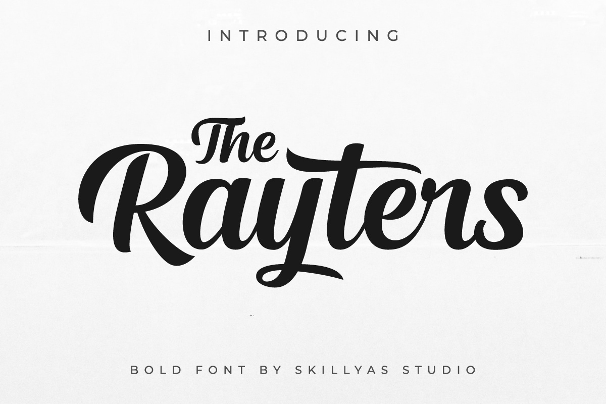 Пример шрифта The Rayters #1