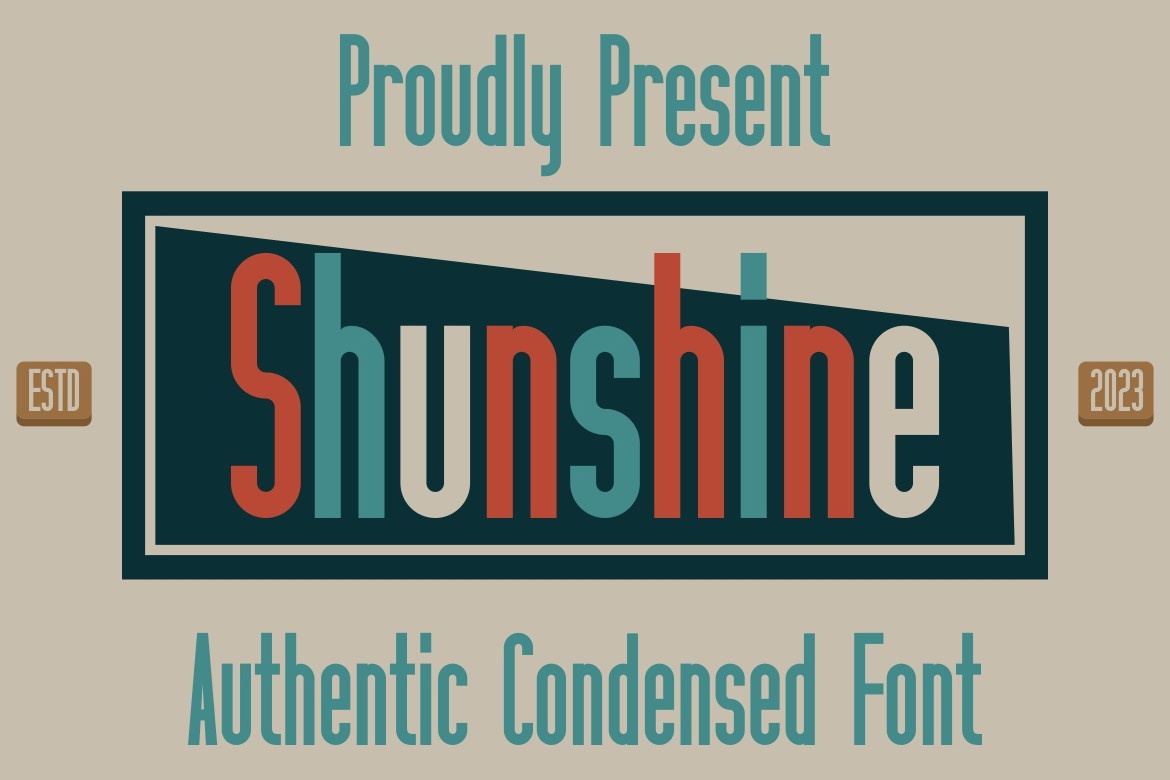 Пример шрифта Shunshine #1