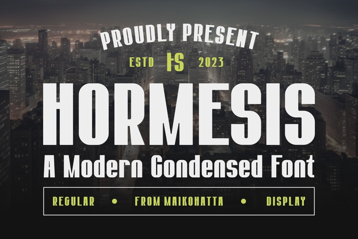 Пример шрифта Hormesis #1