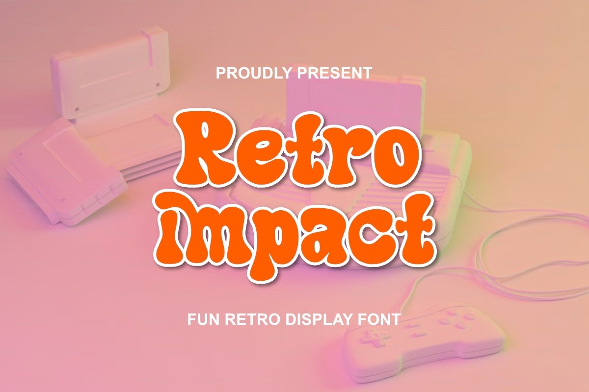 Пример шрифта Retro Impact #1