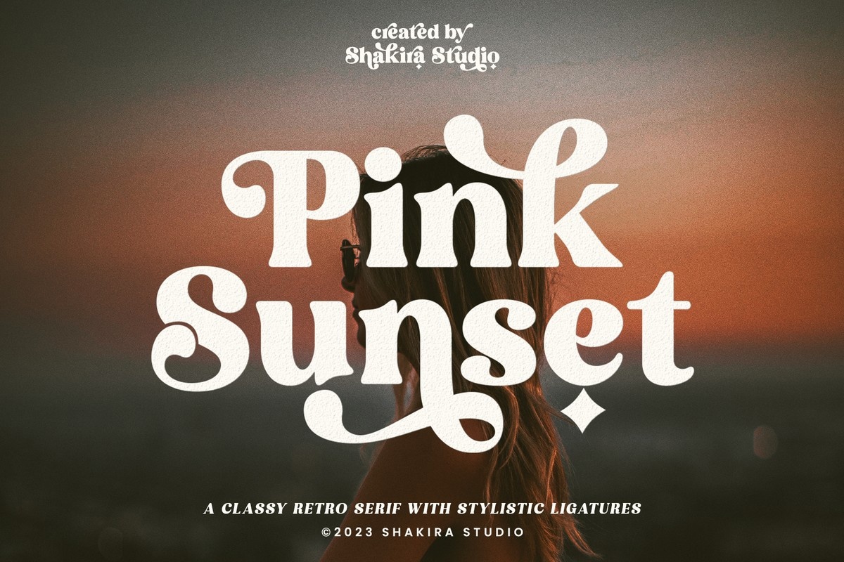 Пример шрифта Pink Sunset #1