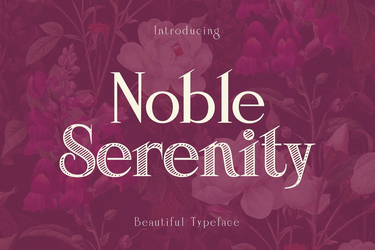 Пример шрифта Noble Serenity #1