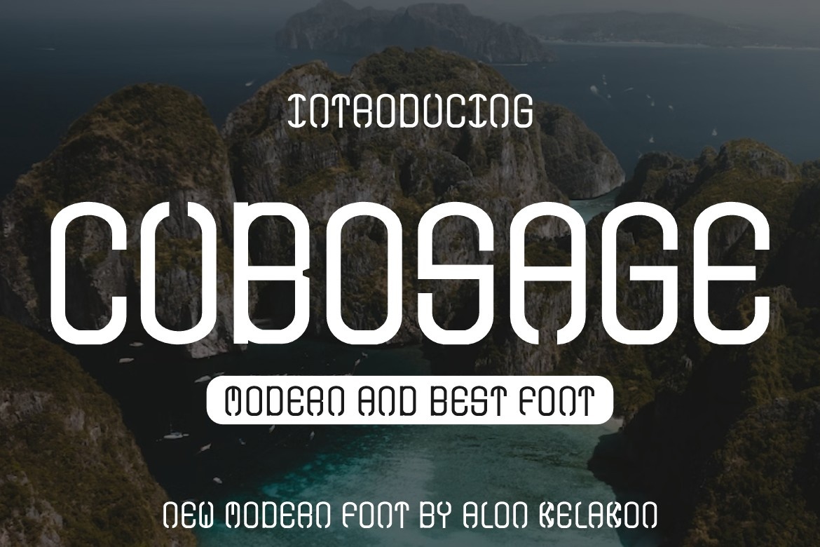 Пример шрифта Cubosage #1