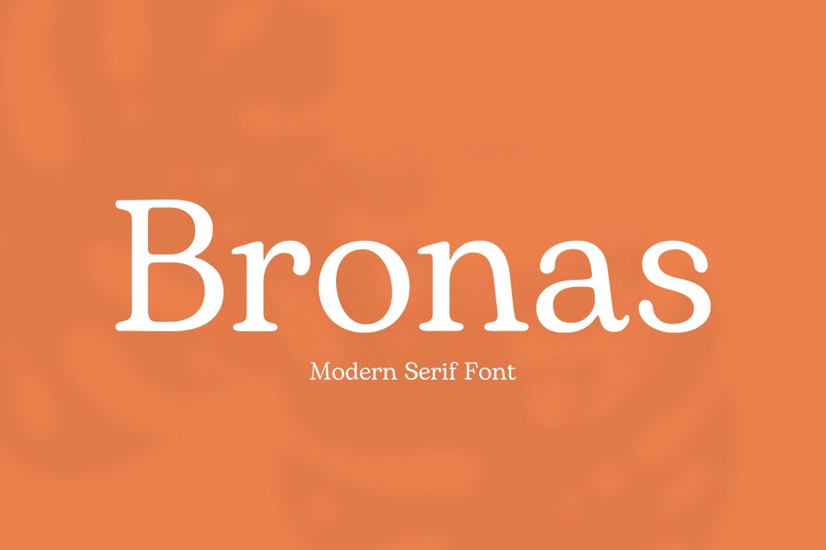 Пример шрифта Bronas #1