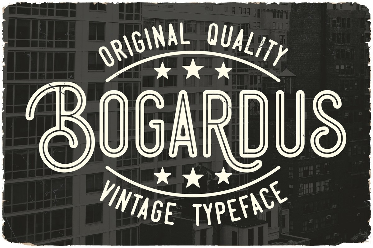 Пример шрифта Bogardus #1