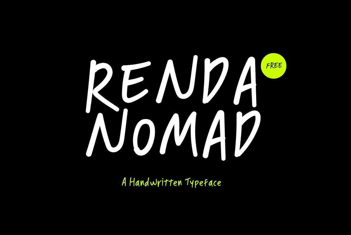 Пример шрифта Renda Nomad #1