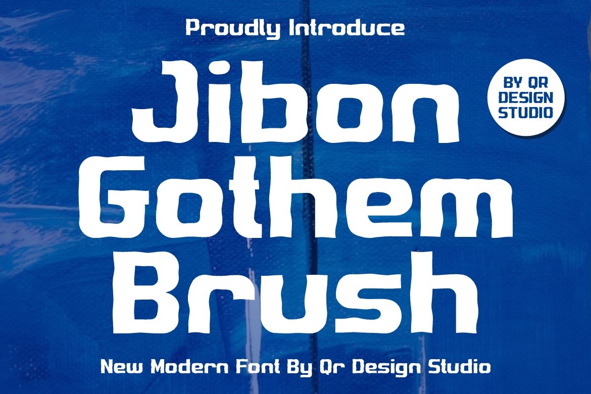 Пример шрифта Jibon Gothem Brush #1