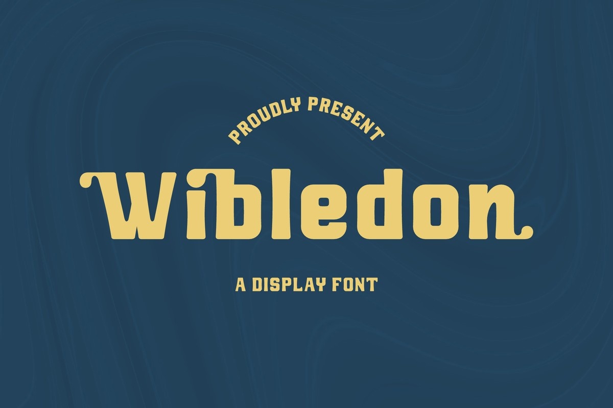 Пример шрифта Wibledon #1