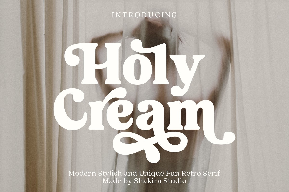 Пример шрифта Holy Cream #1