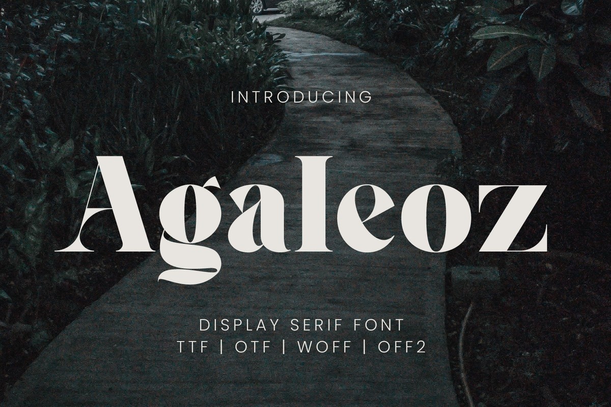 Пример шрифта Agaleoz #1