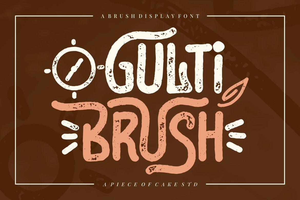 Пример шрифта Gulti Brush #1