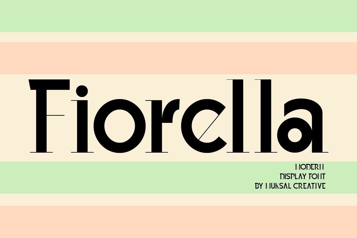 Пример шрифта Fiorella #1