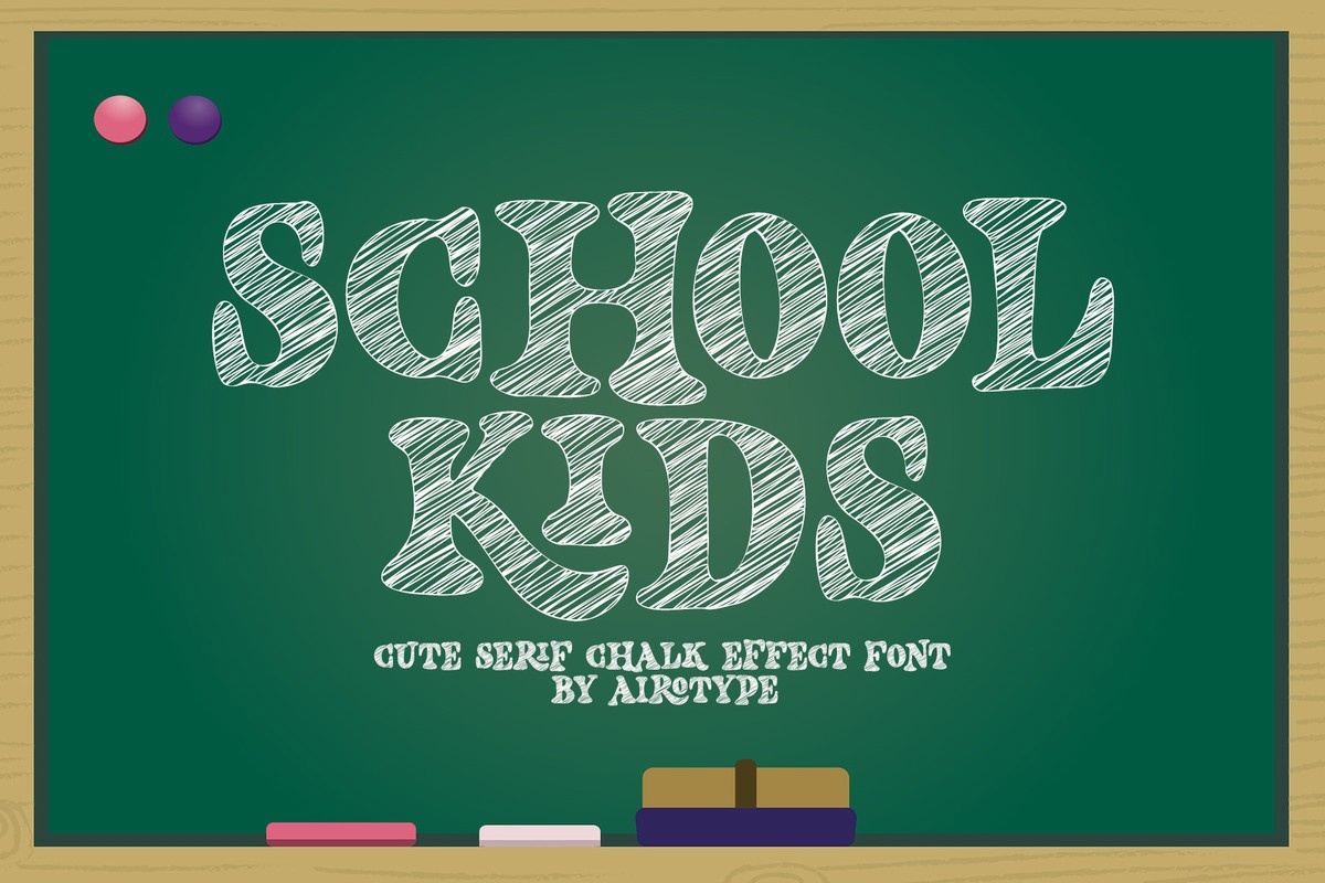 Пример шрифта School Kids #1