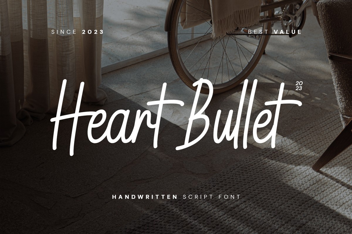 Пример шрифта Heart Bullet #1