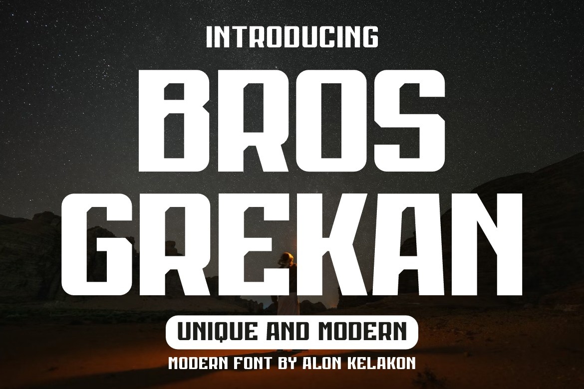 Пример шрифта Bros Grekan #1