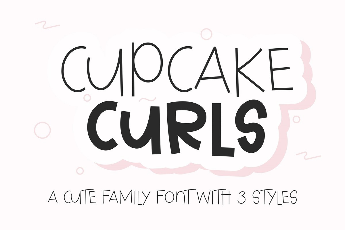 Пример шрифта Cupcake Curls #1