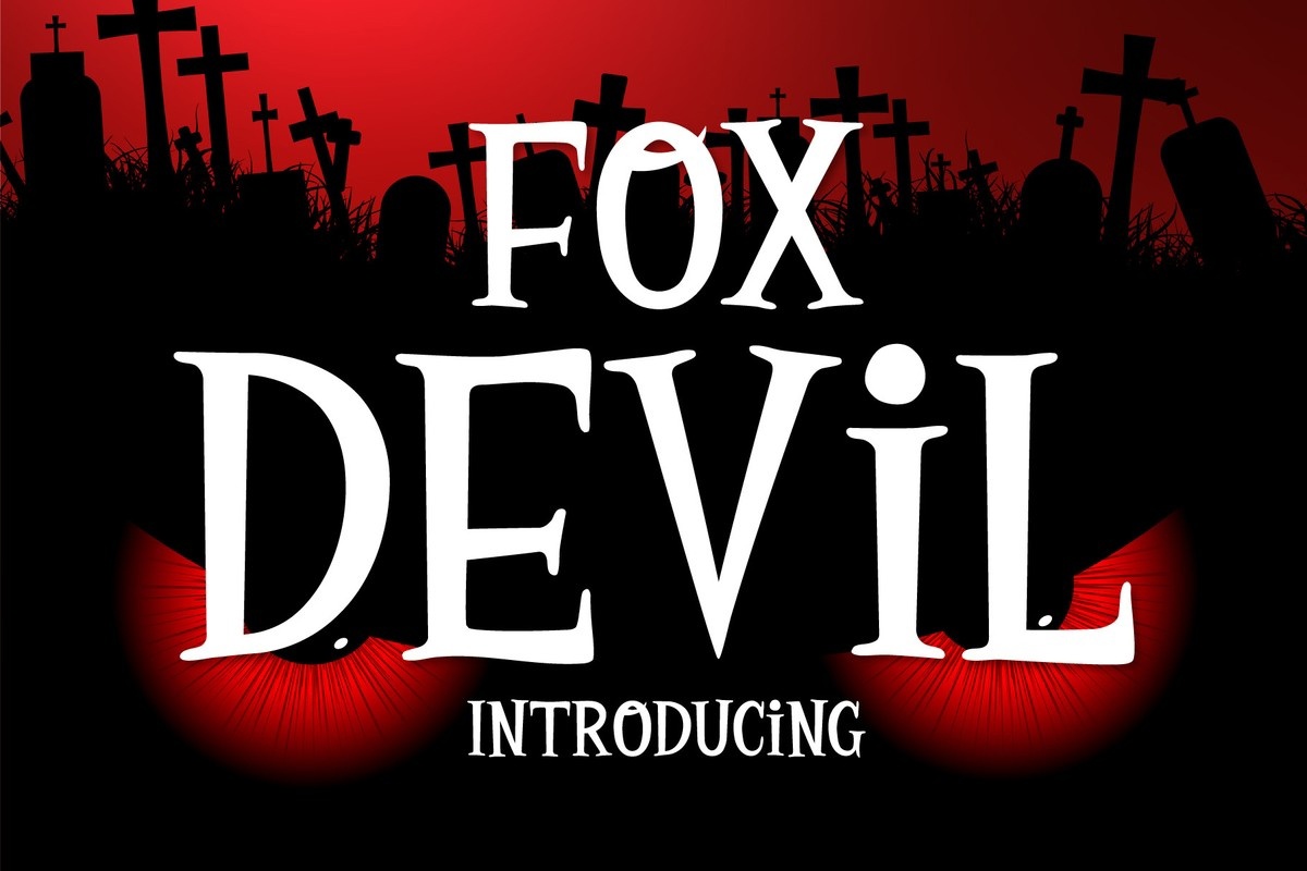 Пример шрифта Fox Devil #1