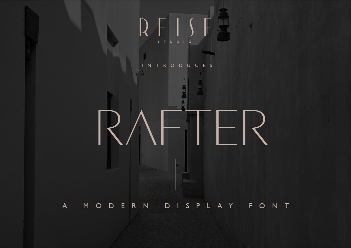 Пример шрифта Rafter #1