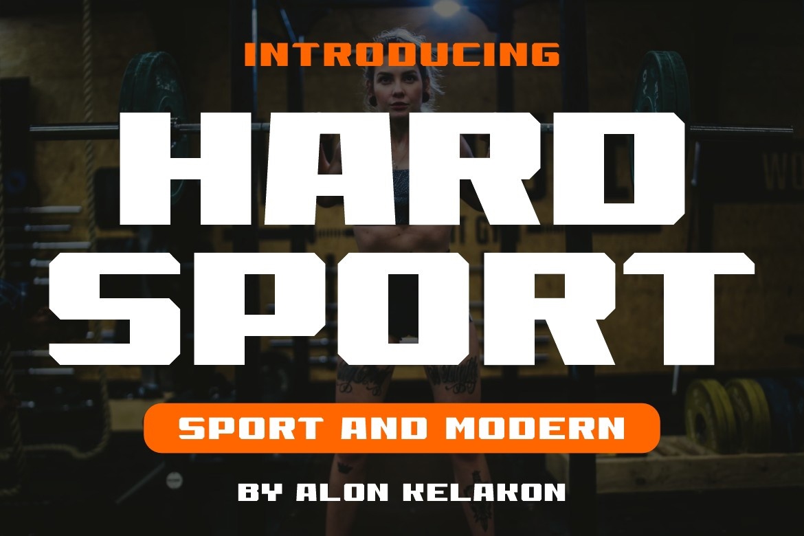 Пример шрифта Hard Sport #1