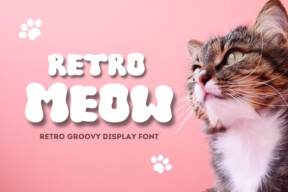 Пример шрифта Retro Meow #1