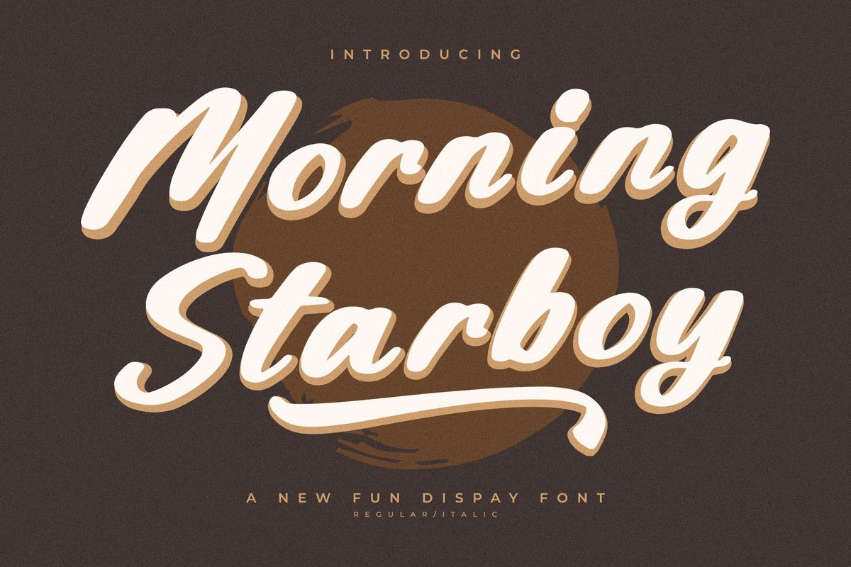 Пример шрифта Morning Starboy #1