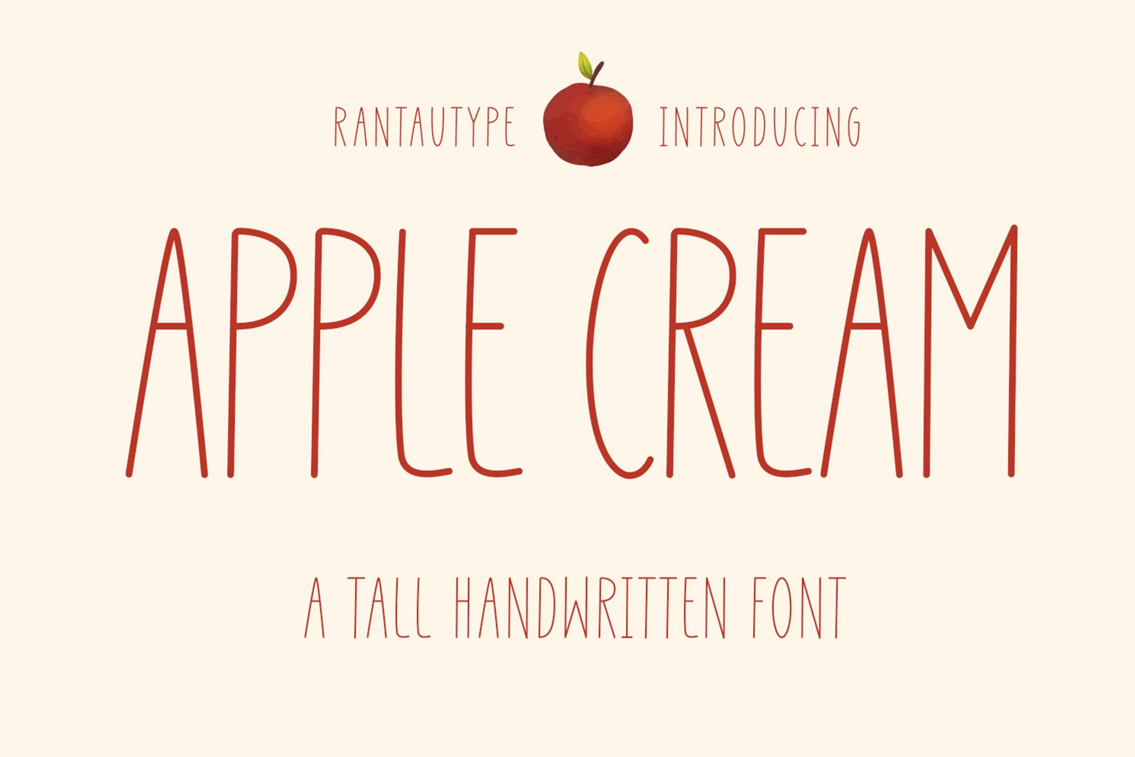 Пример шрифта Apple Cream #1