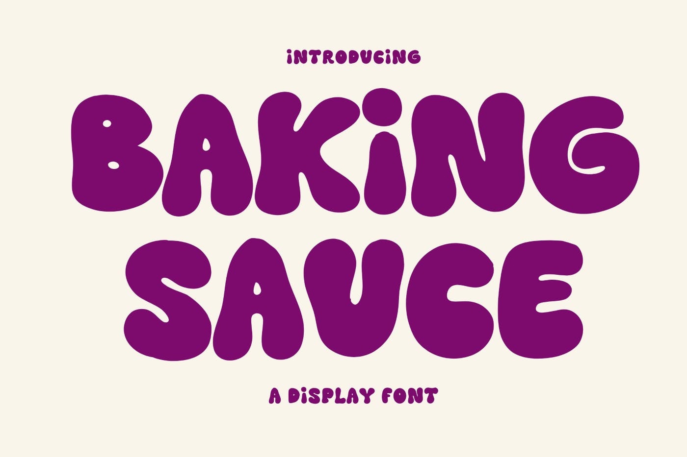 Пример шрифта Baking Sauce #1