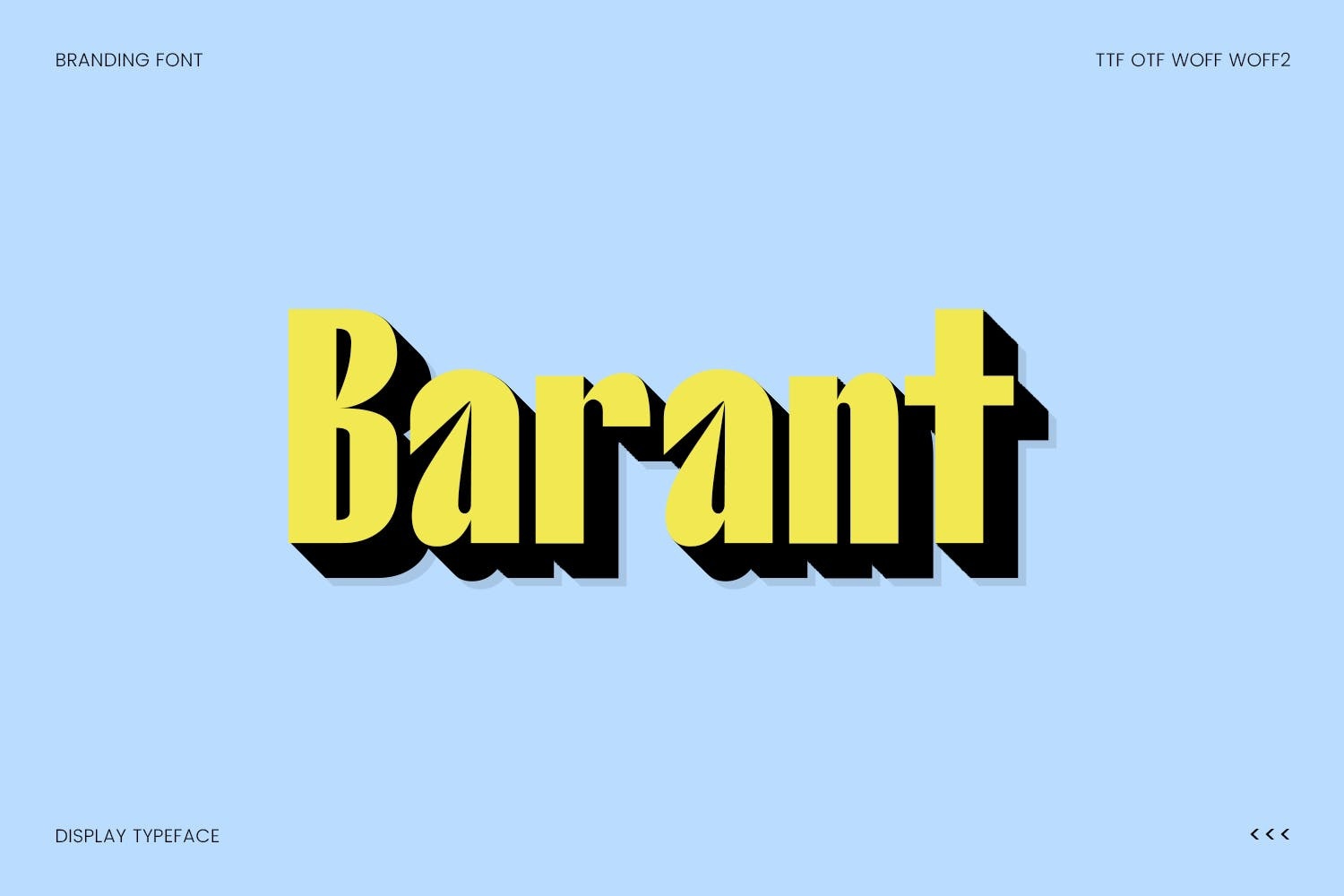 Пример шрифта Barant #1