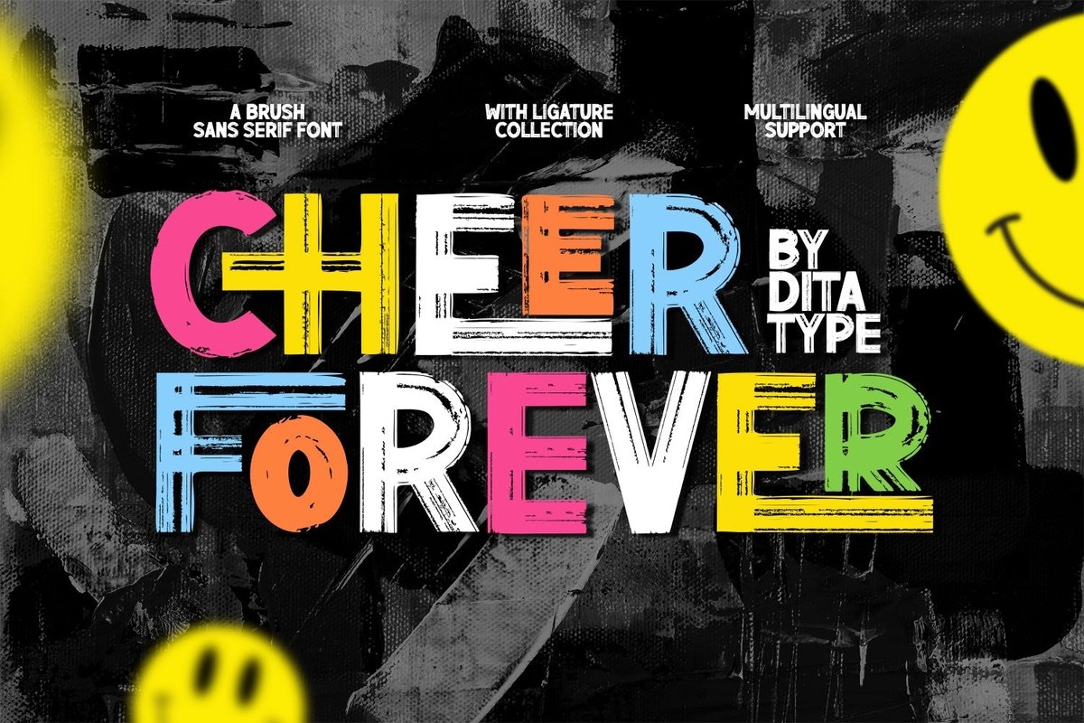 Пример шрифта Cheer Forever #1