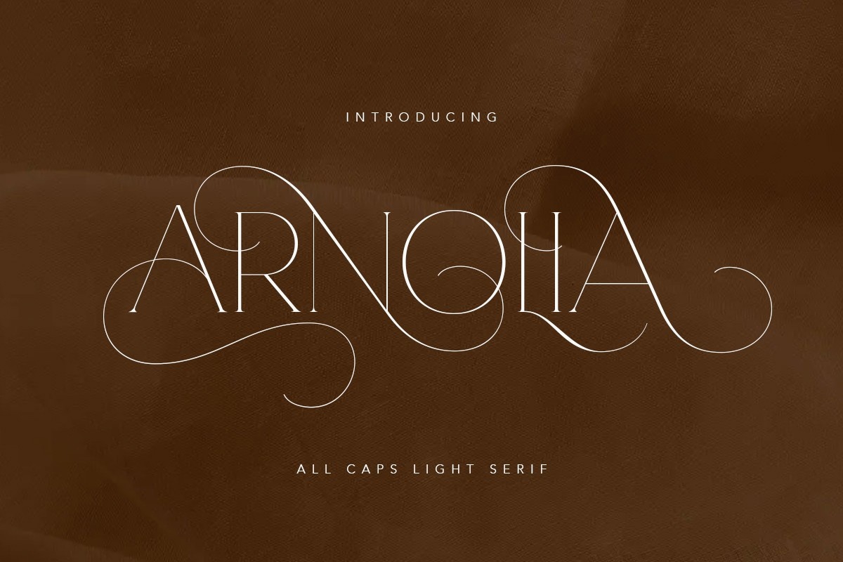 Пример шрифта Arnolia #1