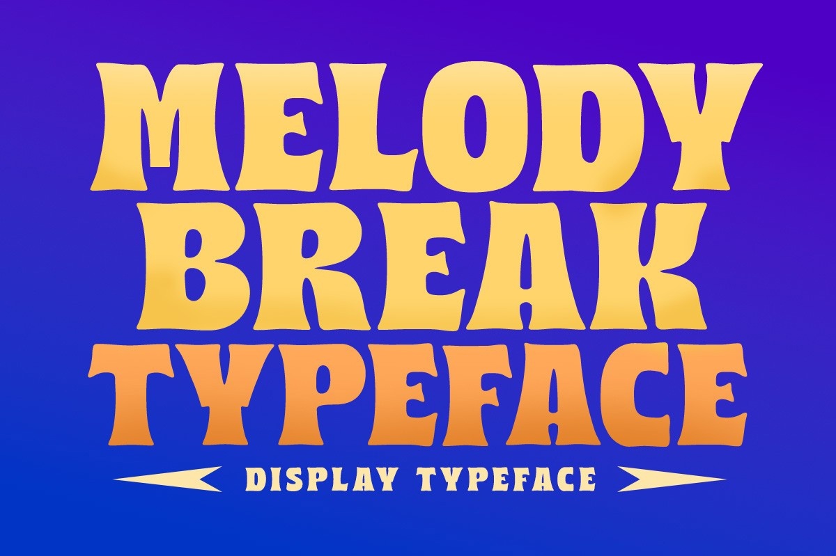 Пример шрифта Melody Break #1