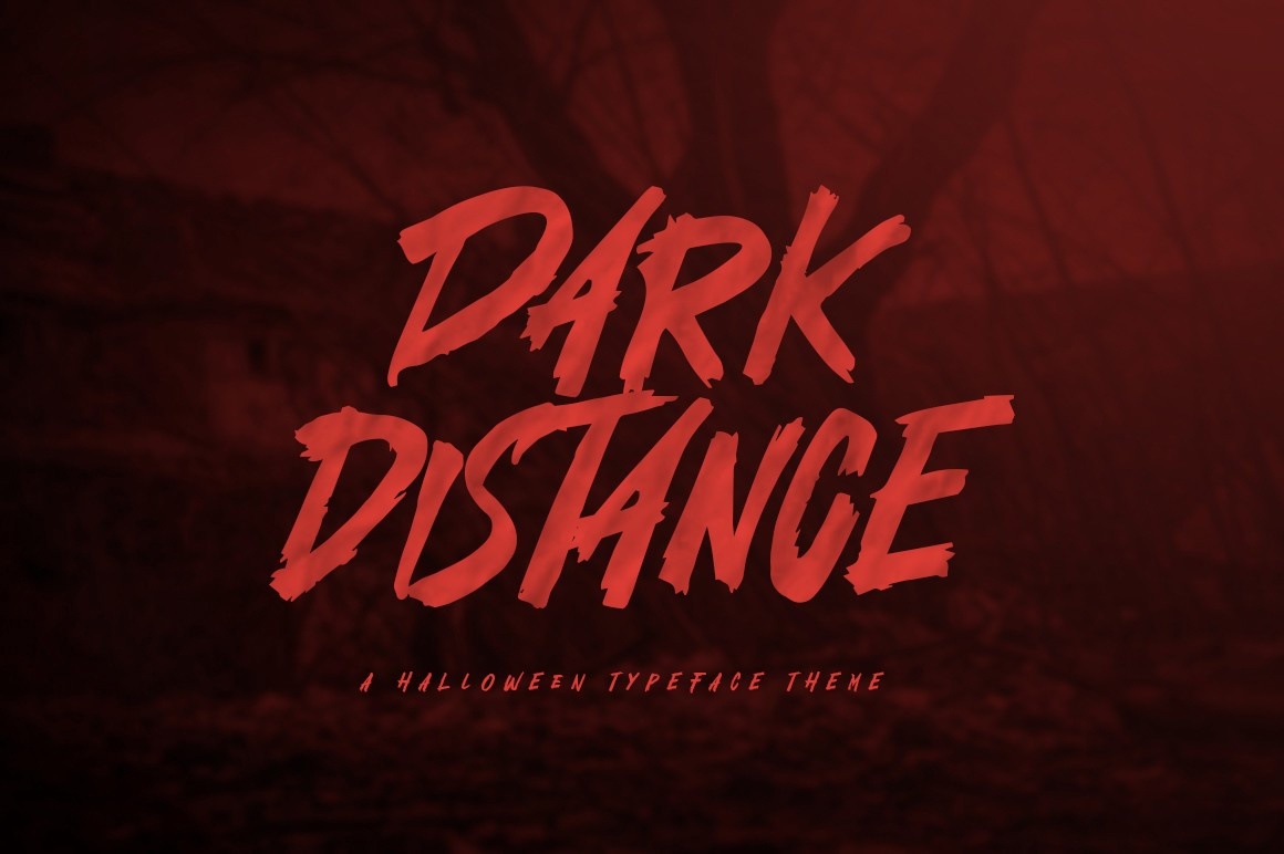 Пример шрифта Dark Distance #1