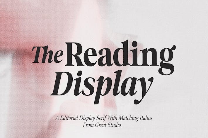 Пример шрифта The Reading Display #1