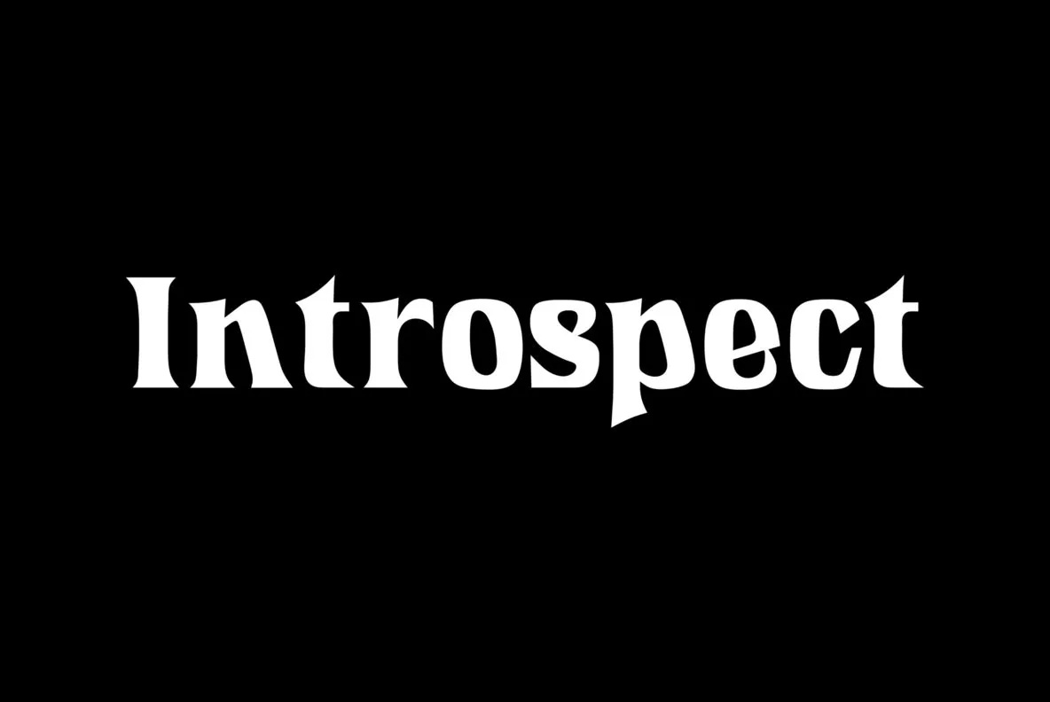 Пример шрифта URW Introspect #1