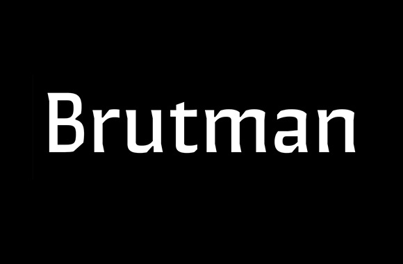 Пример шрифта Brutman #1