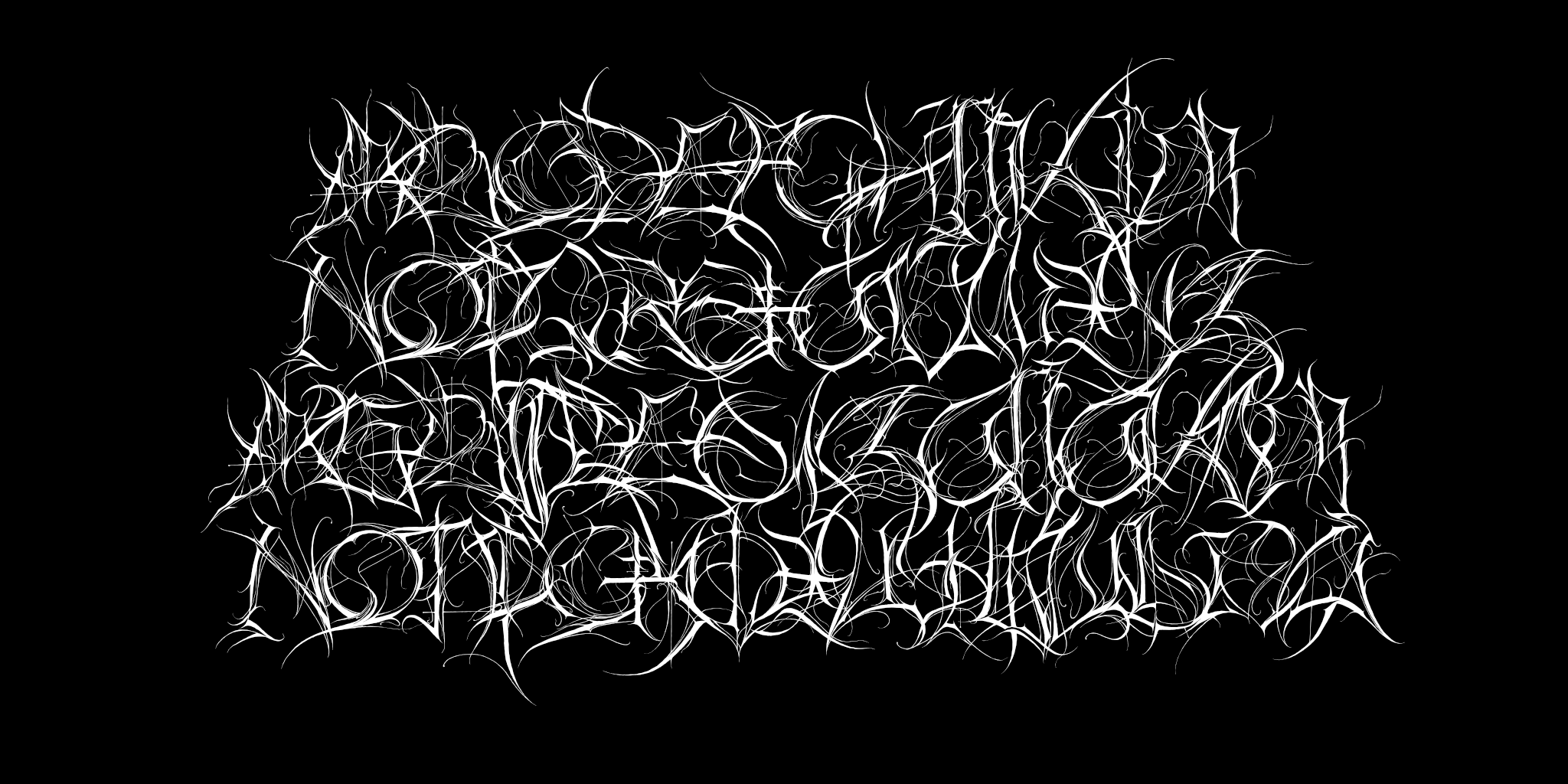 Пример шрифта Intradistaff #2