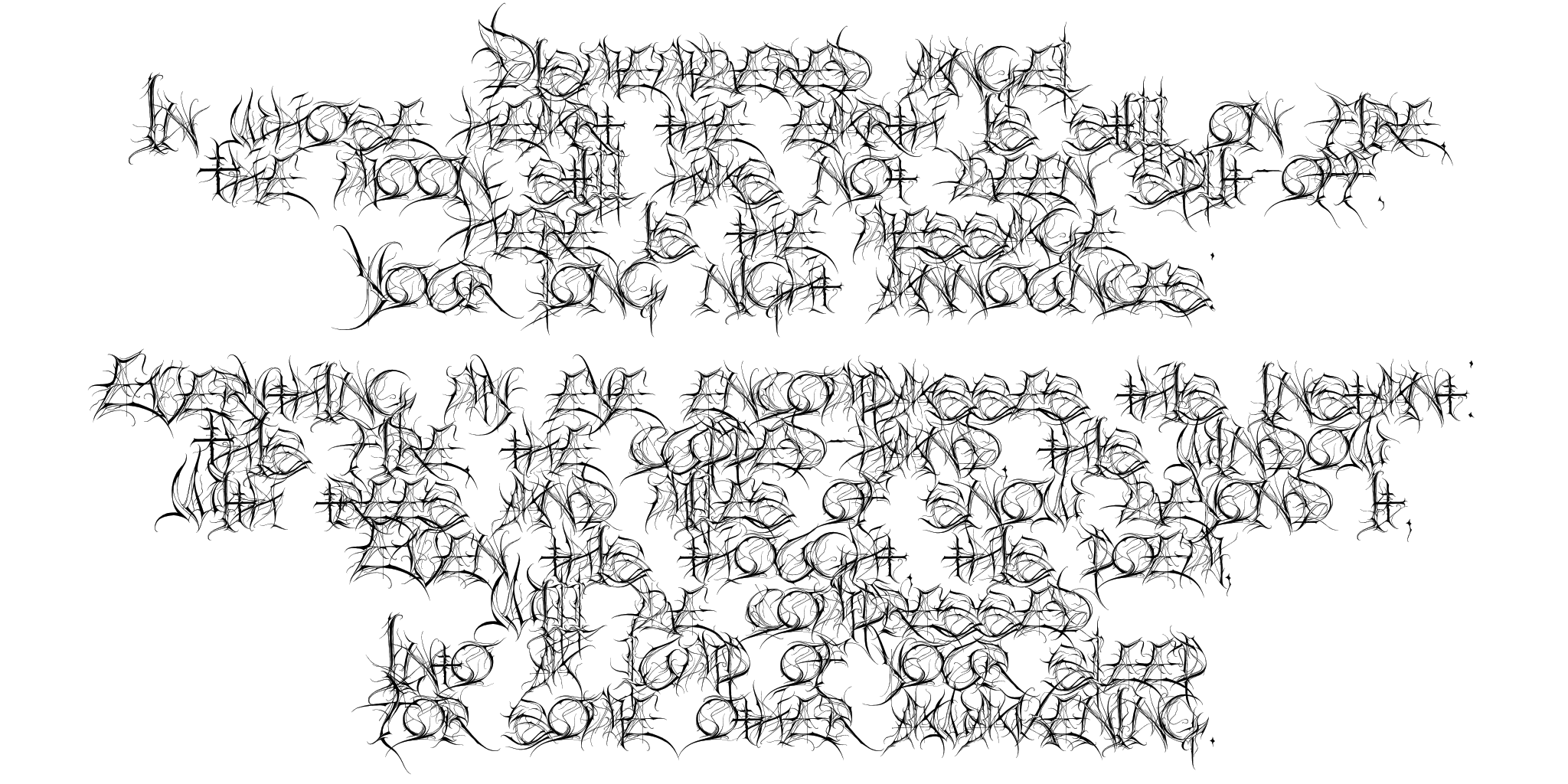 Пример шрифта Intradistaff #3