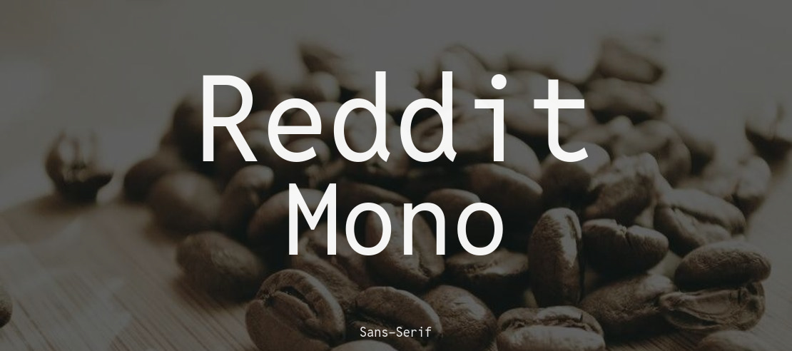 Пример шрифта Reddit Mono #1