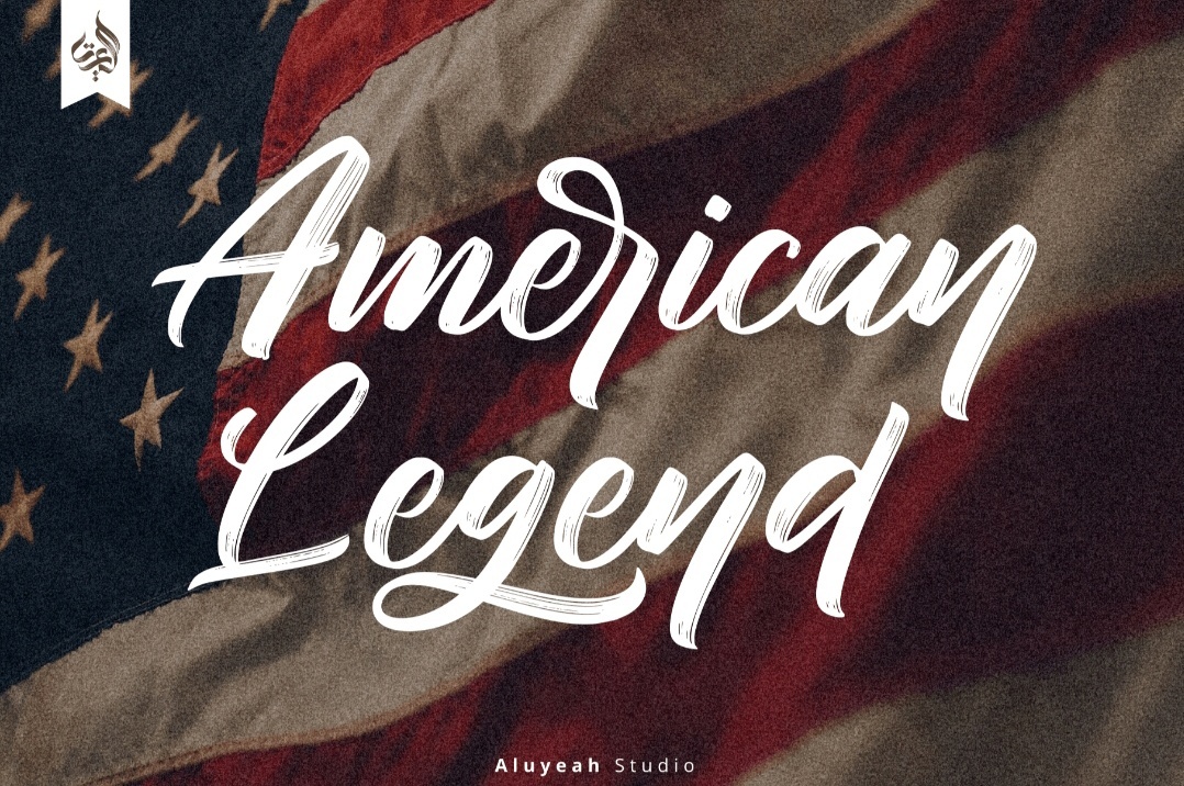 Пример шрифта American Legend #1