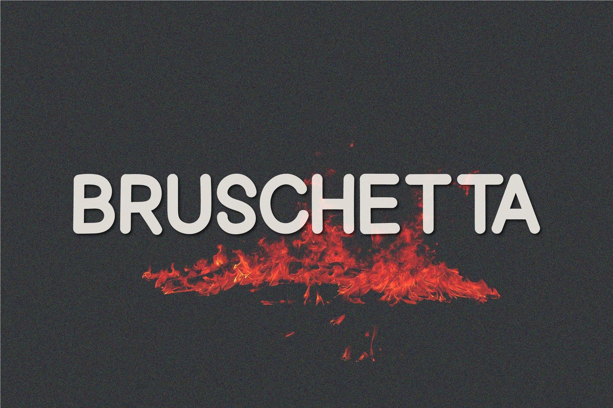 Пример шрифта Bruschetta #1