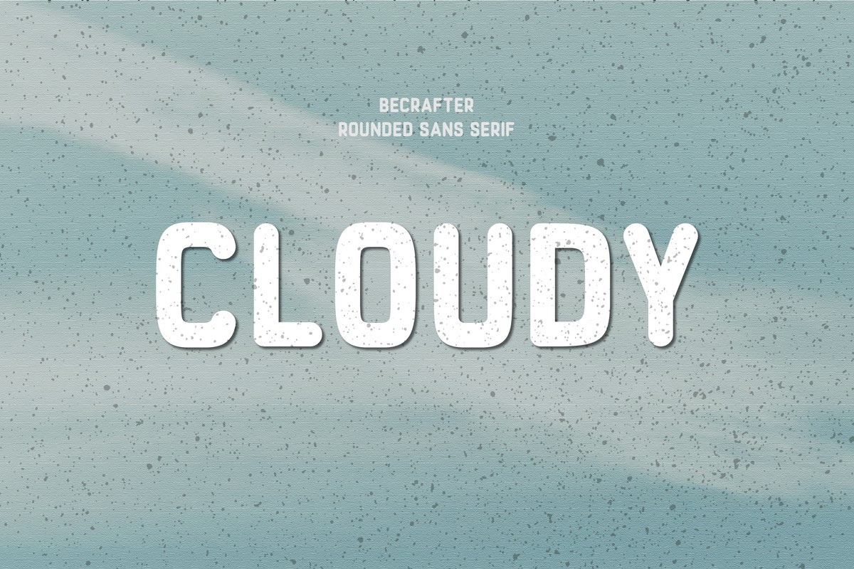 Пример шрифта Cloudy Rounded #1