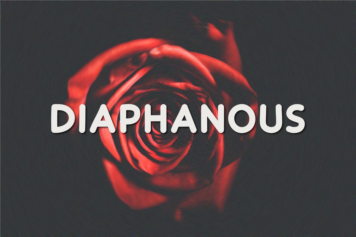 Пример шрифта Diaphanous #1