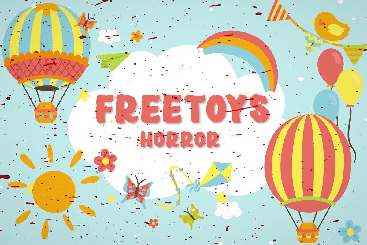 Пример шрифта Freetoys Horror #1