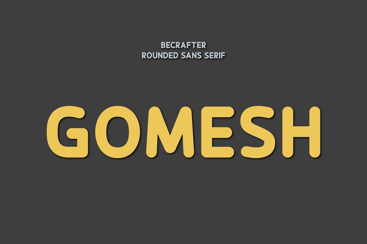 Пример шрифта Gomesh Rounded #1